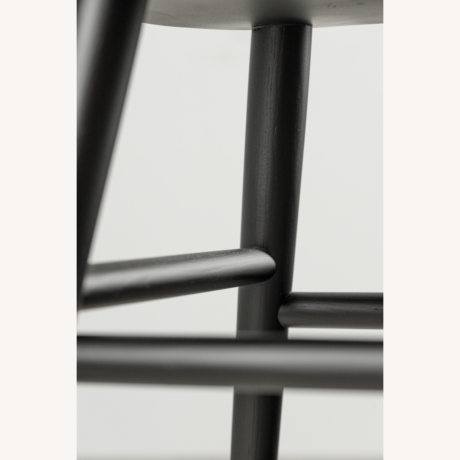 Black Solid Wood Counter Stool - image-6