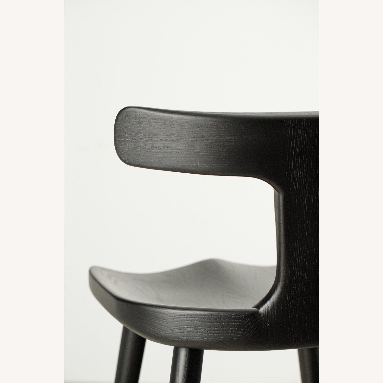 Black Solid Wood Counter Stool - image-9