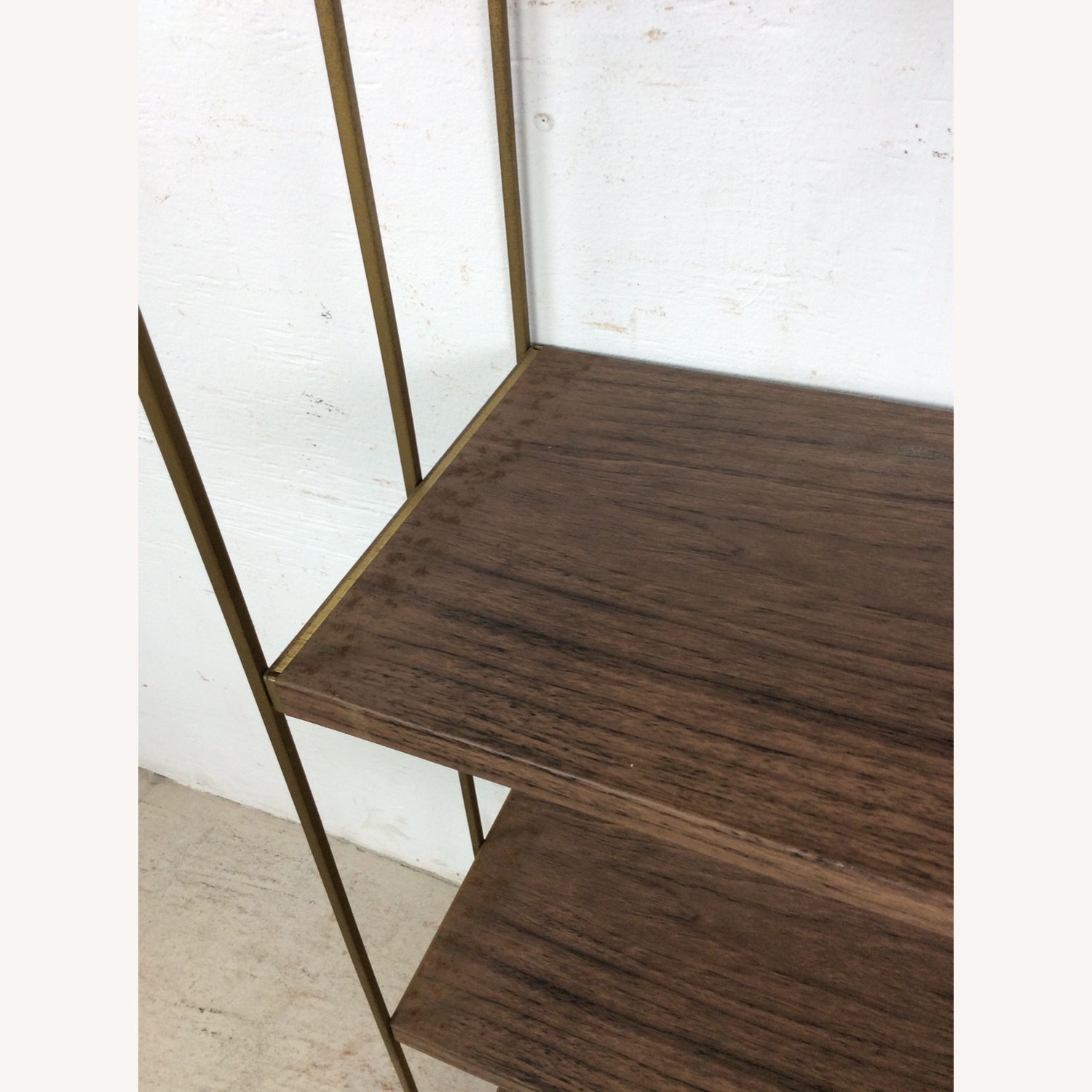 MCM 4 Shelf Bookcase with Faux Wood Print - image-4