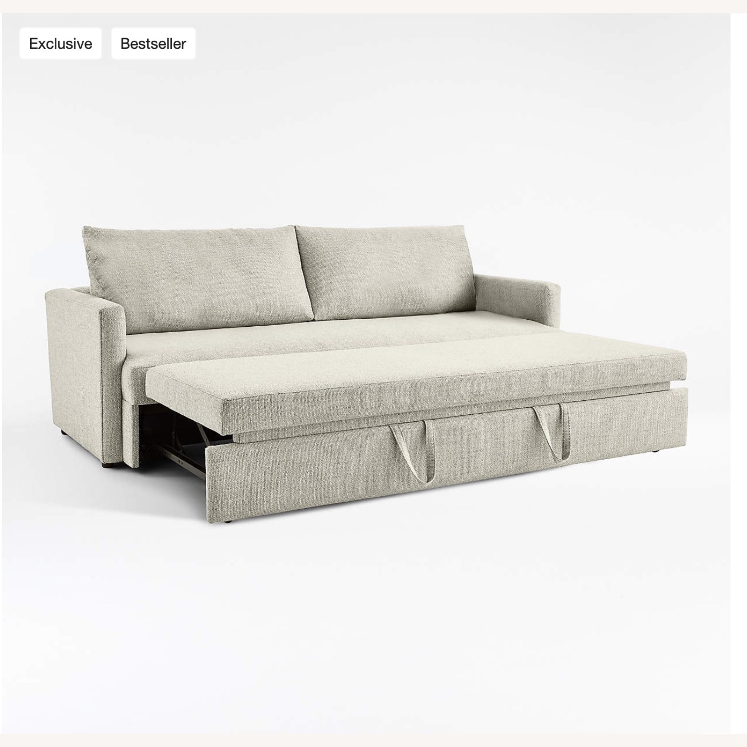 Crate & Barrel Lounge 89" Queen Trundle Sleeper Sofa - image-4