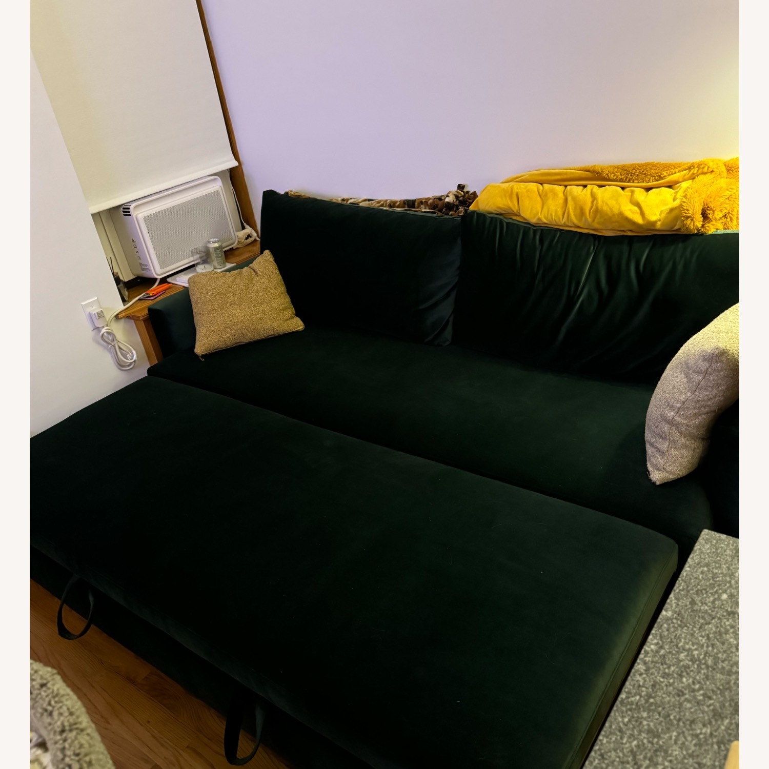 Crate & Barrel Lounge 89" Queen Trundle Sleeper Sofa - image-2