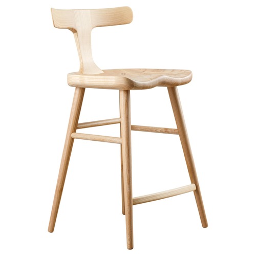 Used Natural Solid Wood Counter Stool for sale on AptDeco