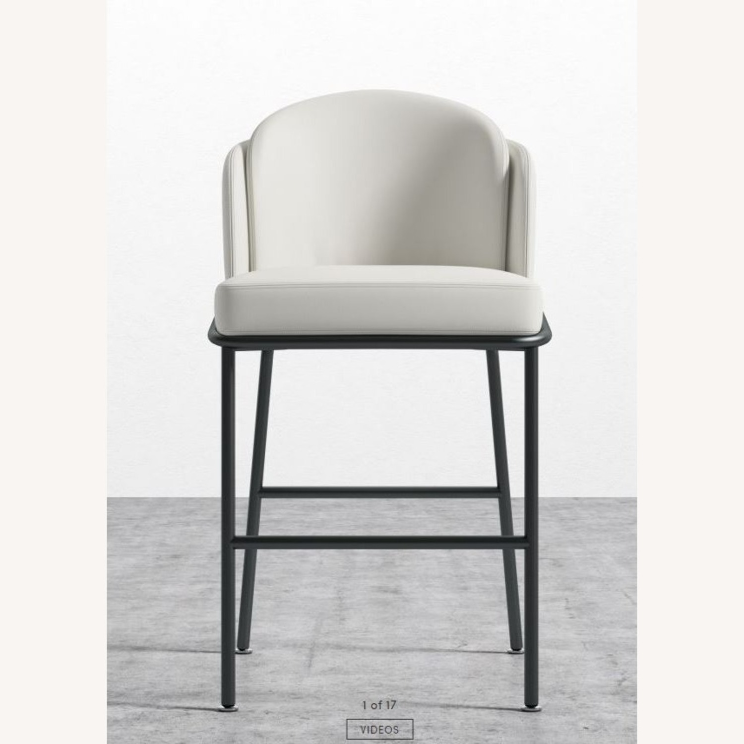 Rove Concepts Angelo White Leather Stools - image-2