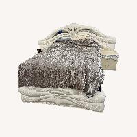 Coaster Fine Italian Lacquer Style White Queen Bed