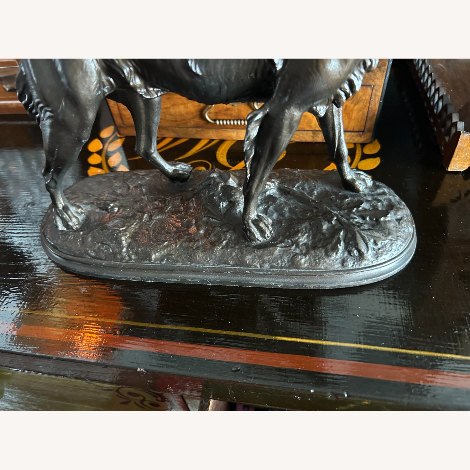 Vintage/Antique Finds Dark Gray Metal Décor - image-4