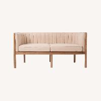 Alton Light Brown Wood Loveseat
