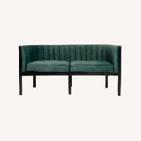 Black Emerald Solid Wood Loveseat