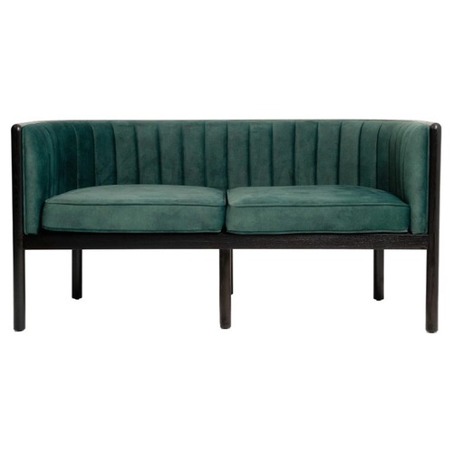 Used Black Emerald Solid Wood Loveseat for sale on AptDeco