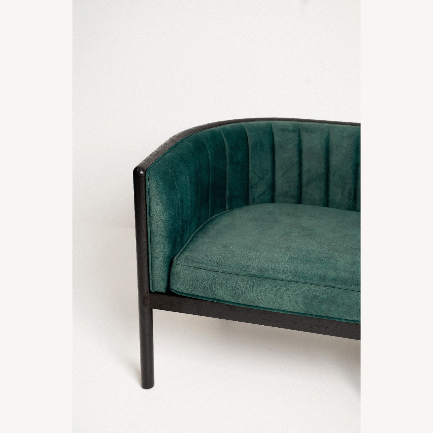 Black Emerald Solid Wood Loveseat - image-3