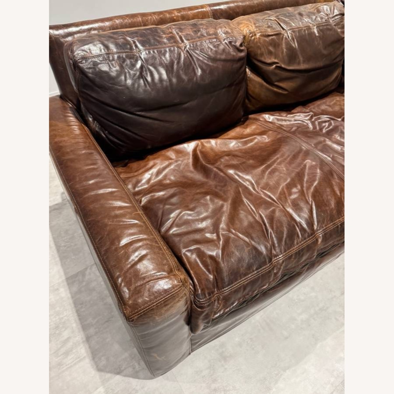 Restoration Hardware Maxwell Dark Brown 2 Piece Sectional - image-3