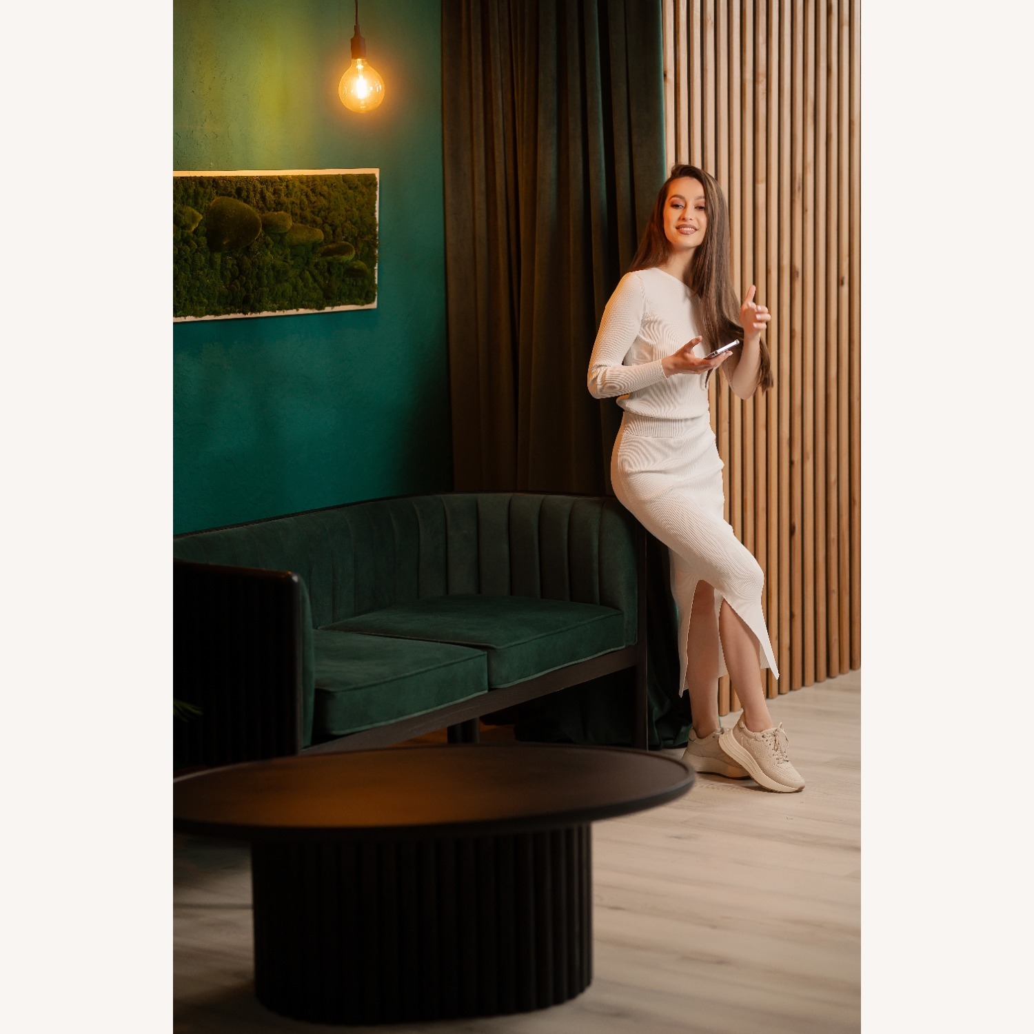 Alton Black Wood Coffee Table - image-9