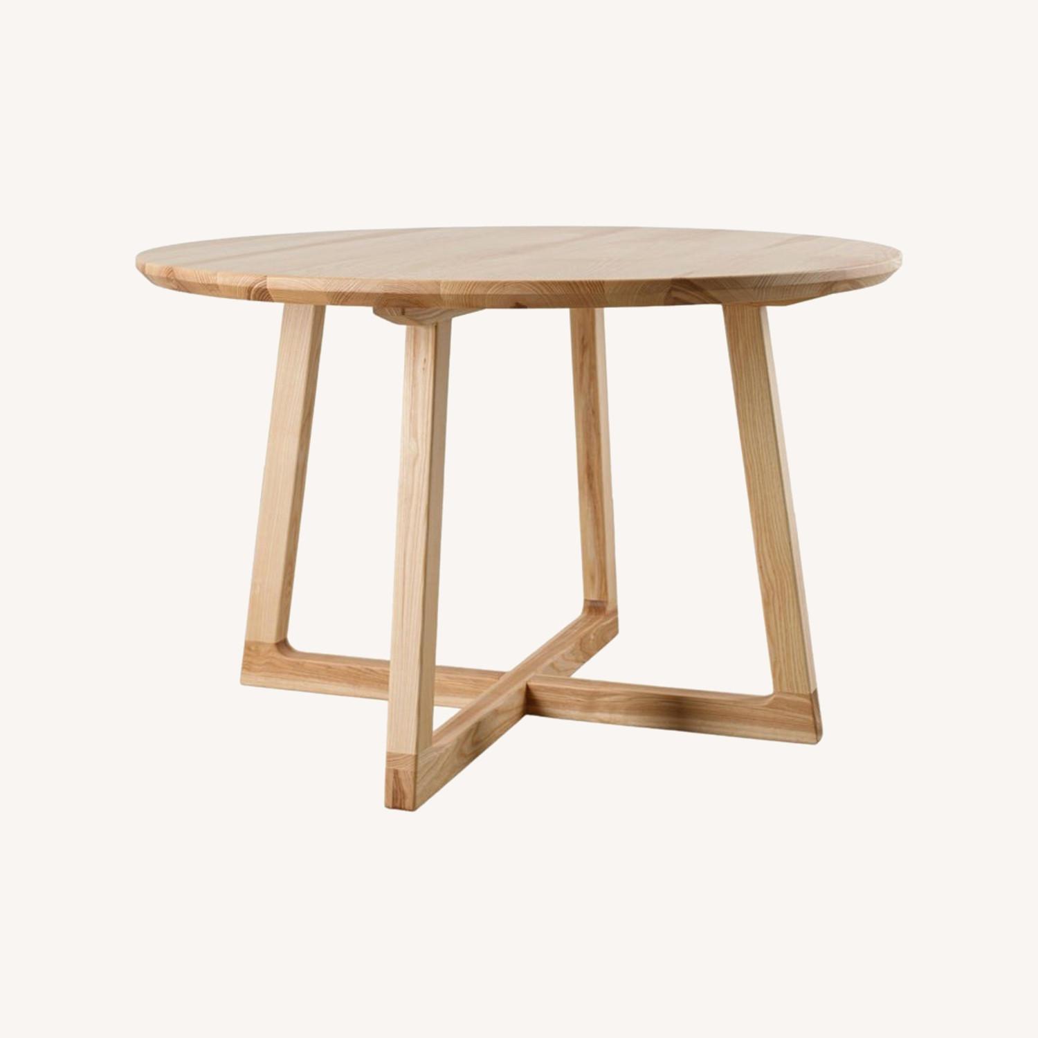 Natural Wood Dining Table - image-0