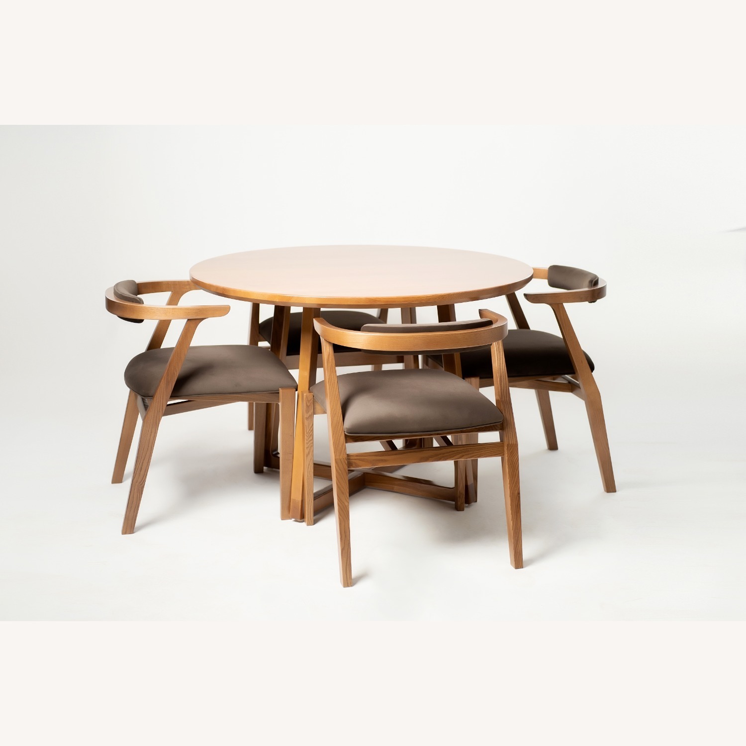 Ellis Light Brown Wood Dining Table - image-8