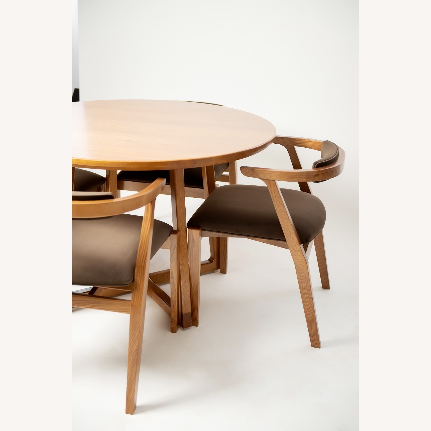 Ellis Light Brown Wood Dining Table - image-11