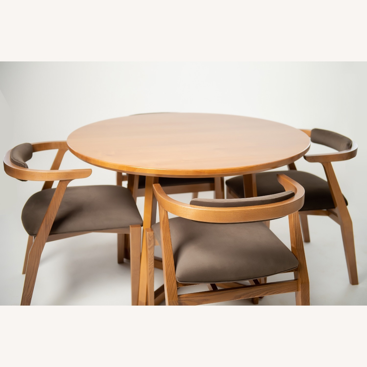 Ellis Light Brown Wood Dining Table - image-10