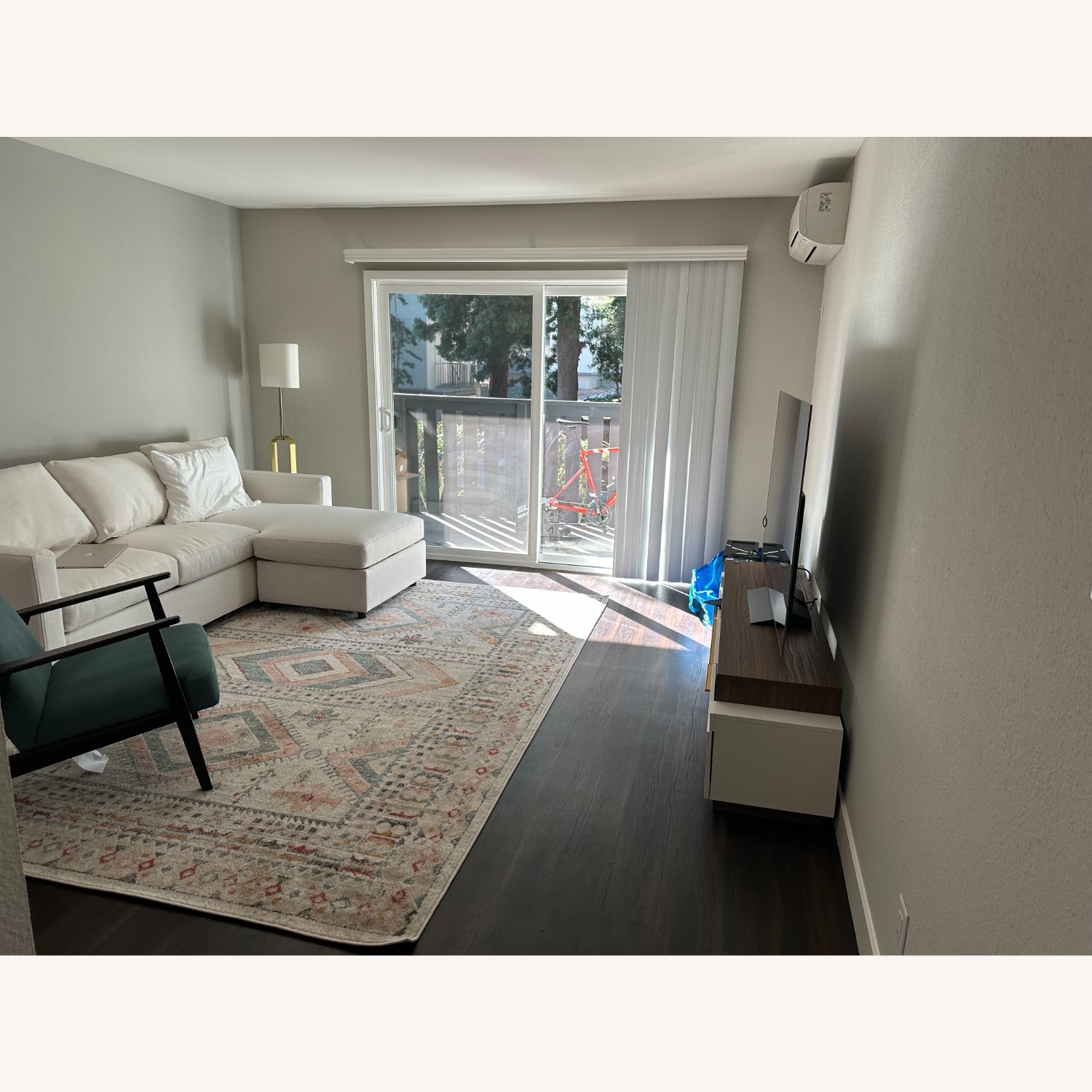 Crate & Barrel Barrett IIWhite Sleeper Sofa - image-1