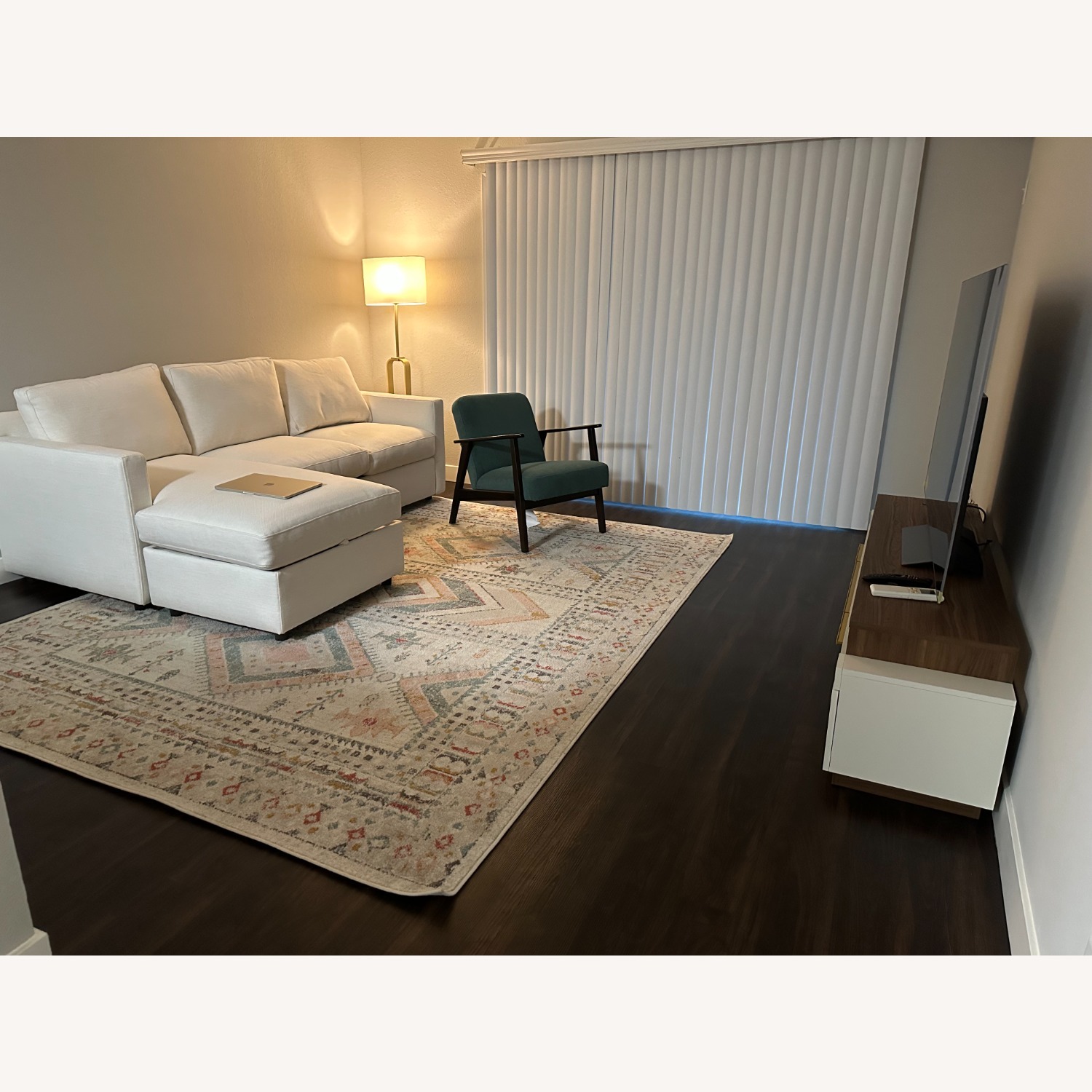 Crate & Barrel Barrett IIWhite Sleeper Sofa - image-2