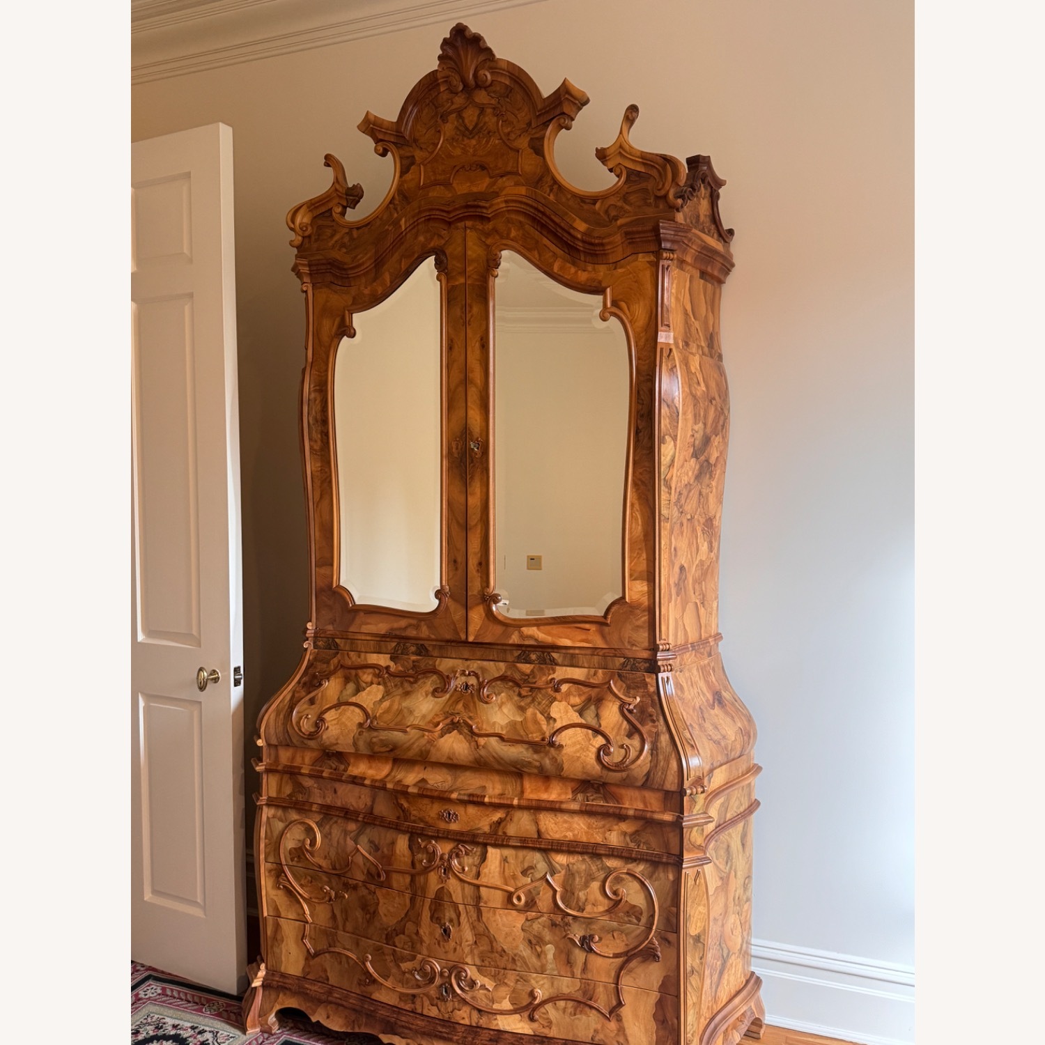 Vintage/Antique Finds Natural Wood Armoire - image-1