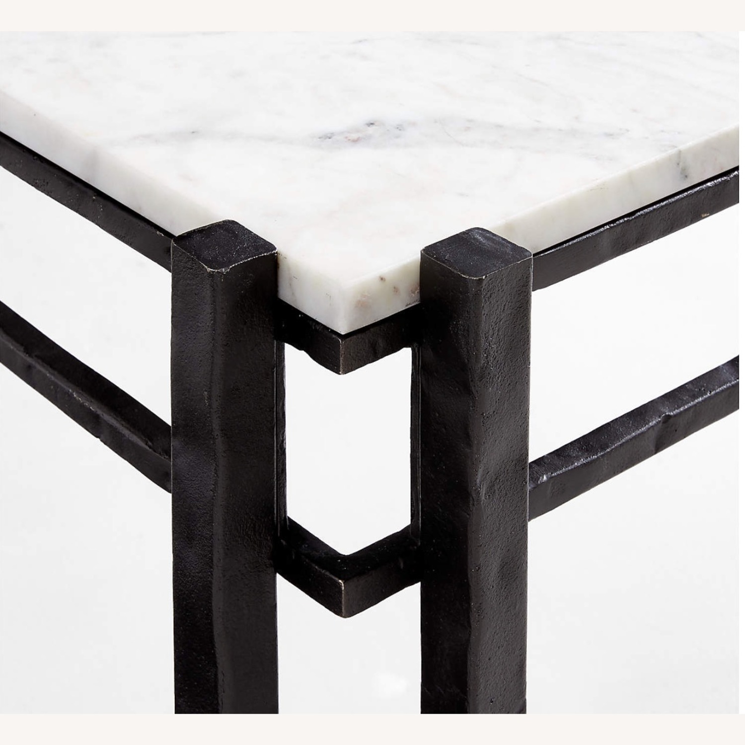 Crate & Barrel White Marble Coffee Table - image-4