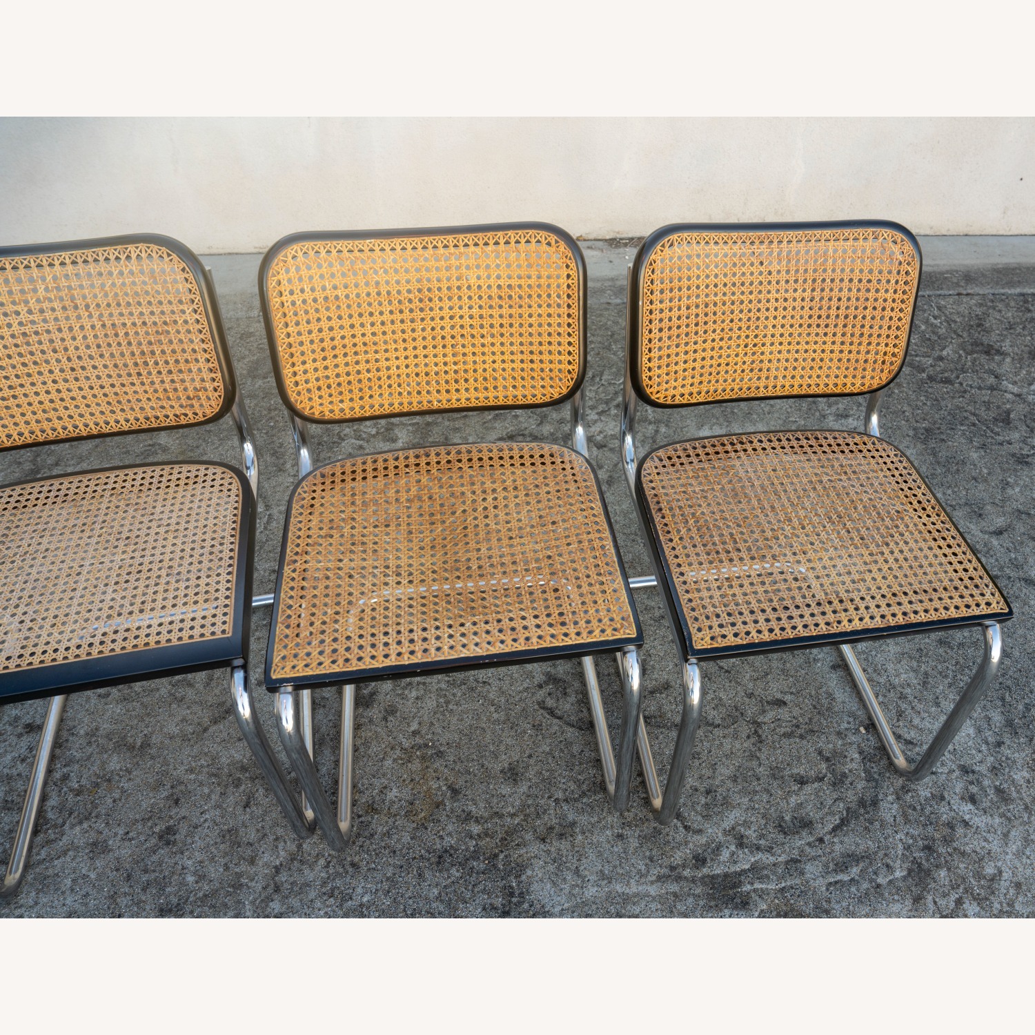 Knoll Cesca Light Brown Wicker Dining Chairs - image-4