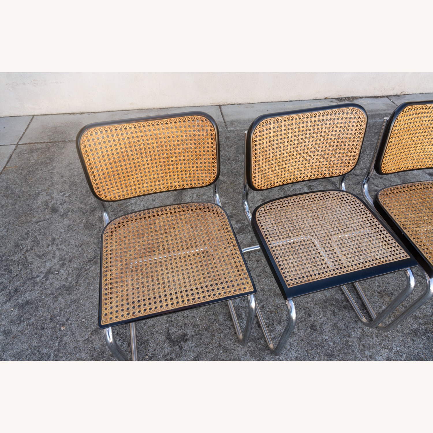 Knoll Cesca Light Brown Wicker Dining Chairs - image-3