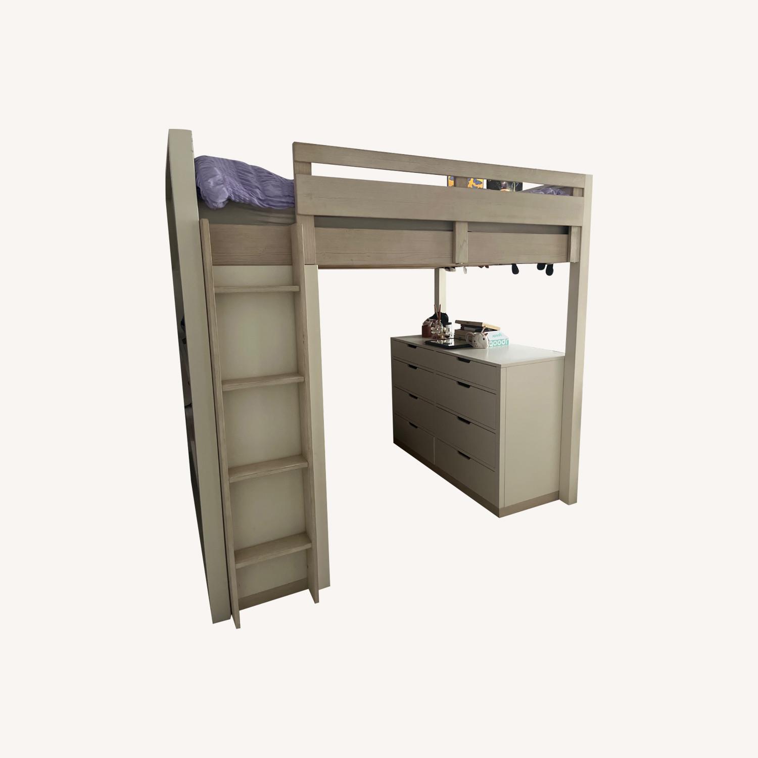Pottery Barn Teen Rhys White Wood Bunk Bed - image-6