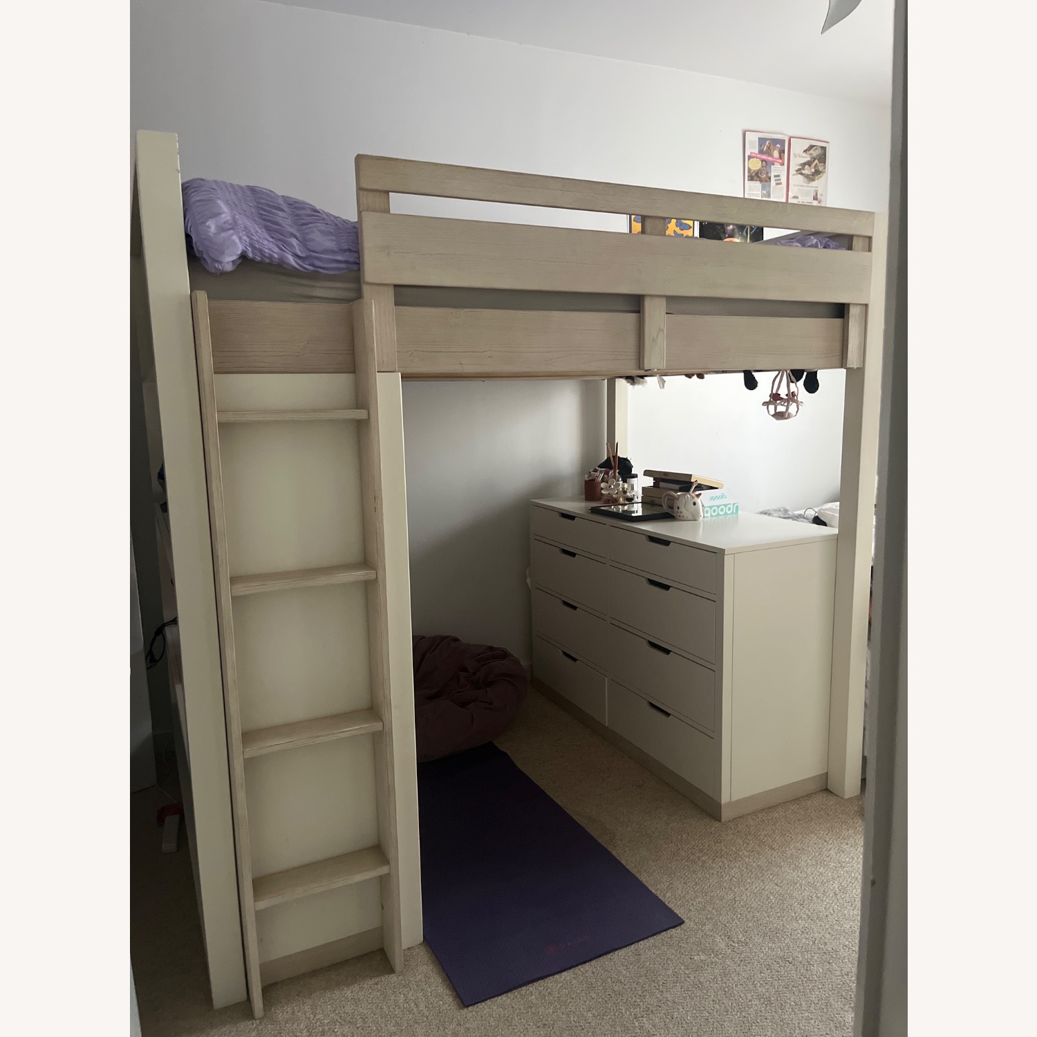 Pottery Barn Teen Rhys White Wood Bunk Bed - image-4