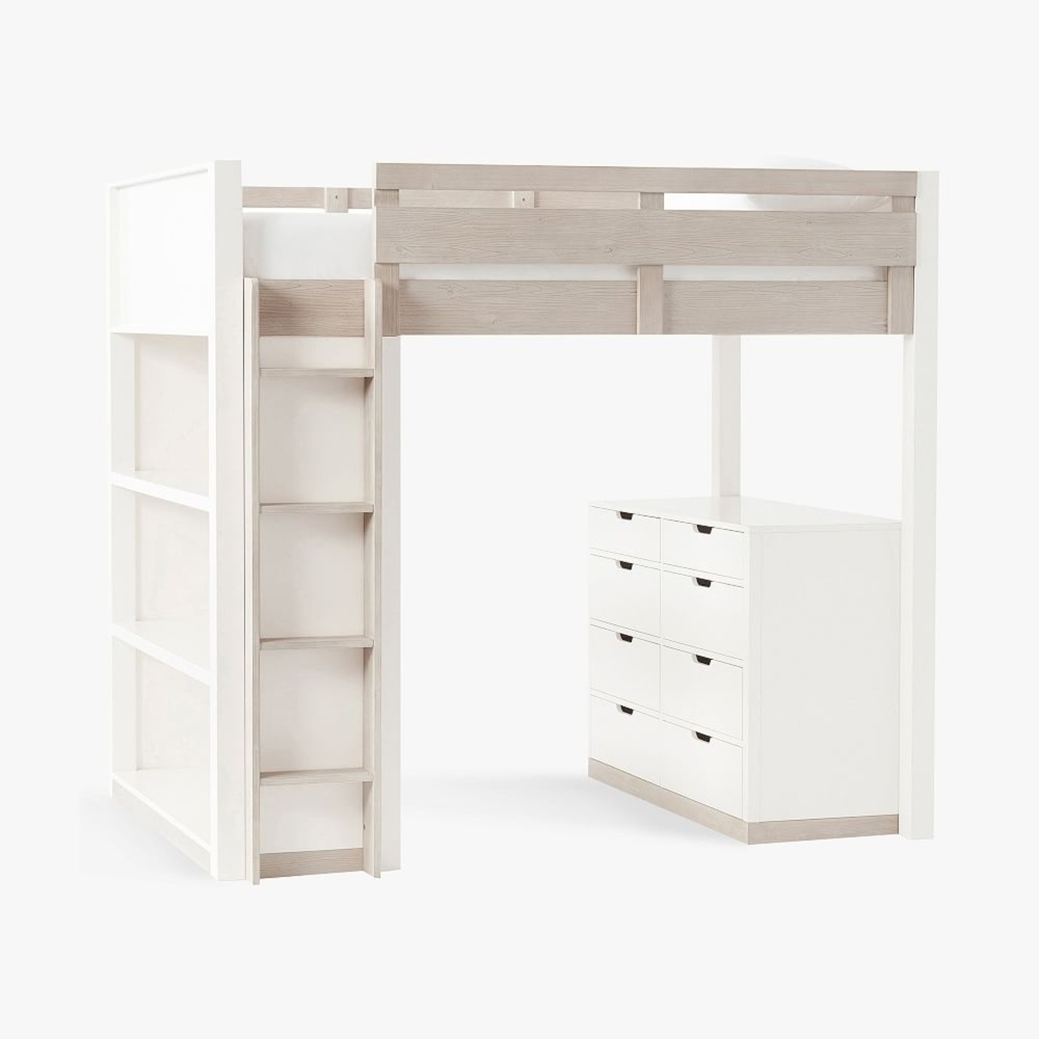 Pottery Barn Teen Rhys White Wood Bunk Bed - image-5