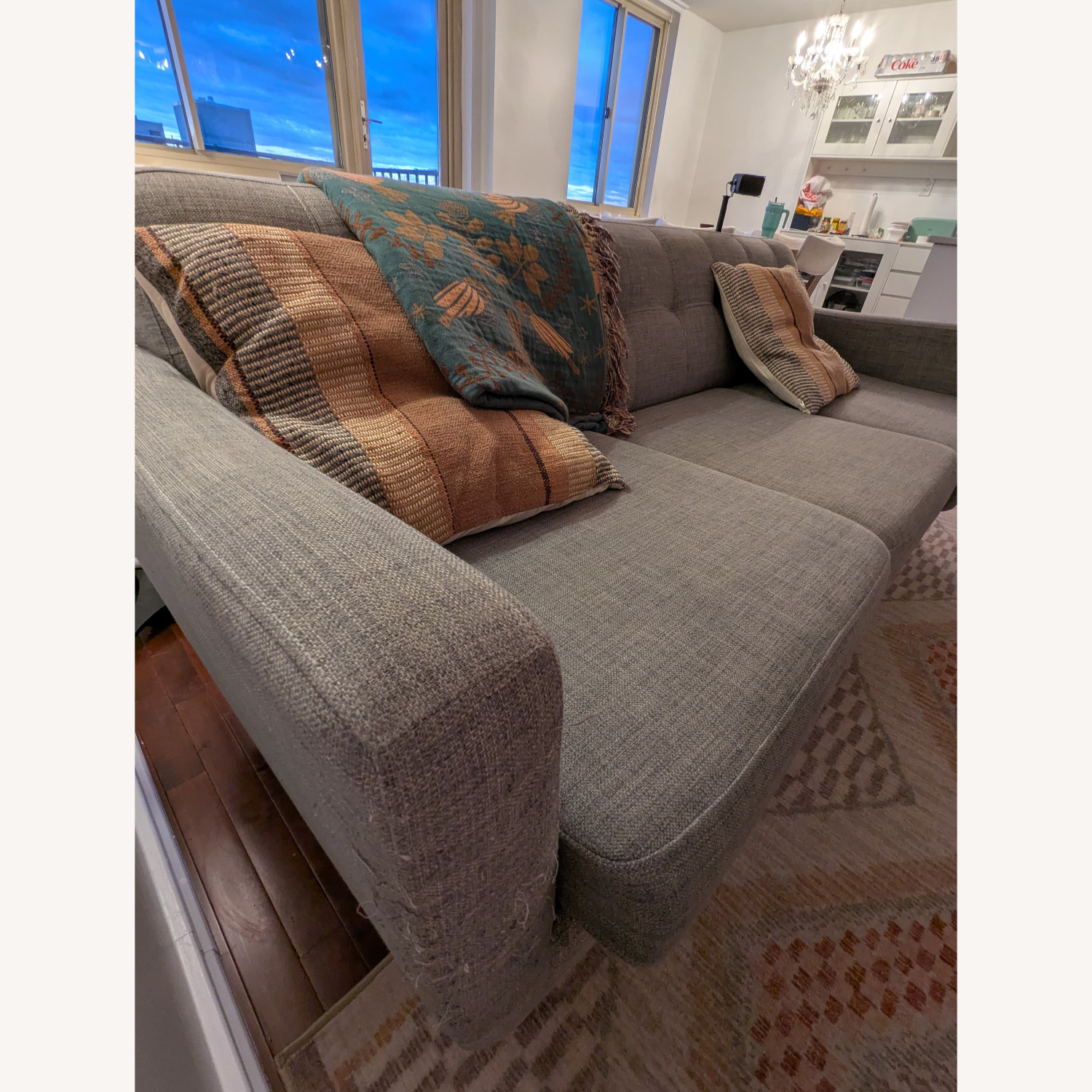 Bob's Discount Bettie Gray 86'' Sofa - image-4