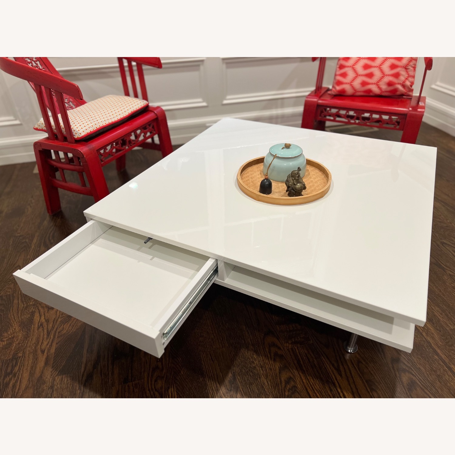 IKEA TOFTERYD White Glossy Coffee Table - image-3