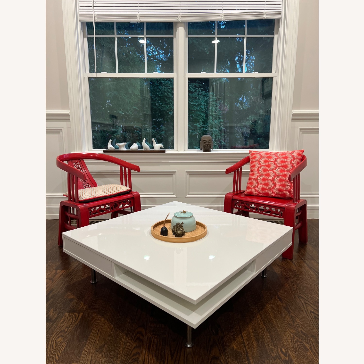 IKEA TOFTERYD White Glossy Coffee Table - image-1