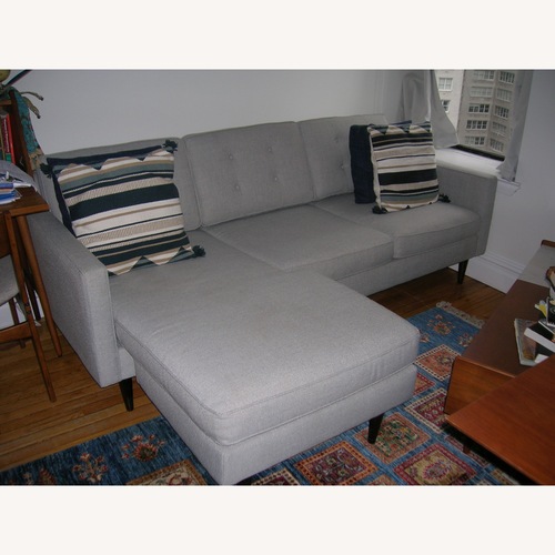Used West Elm Drake 2-Piece Reversible Sofa 86" for sale on AptDeco