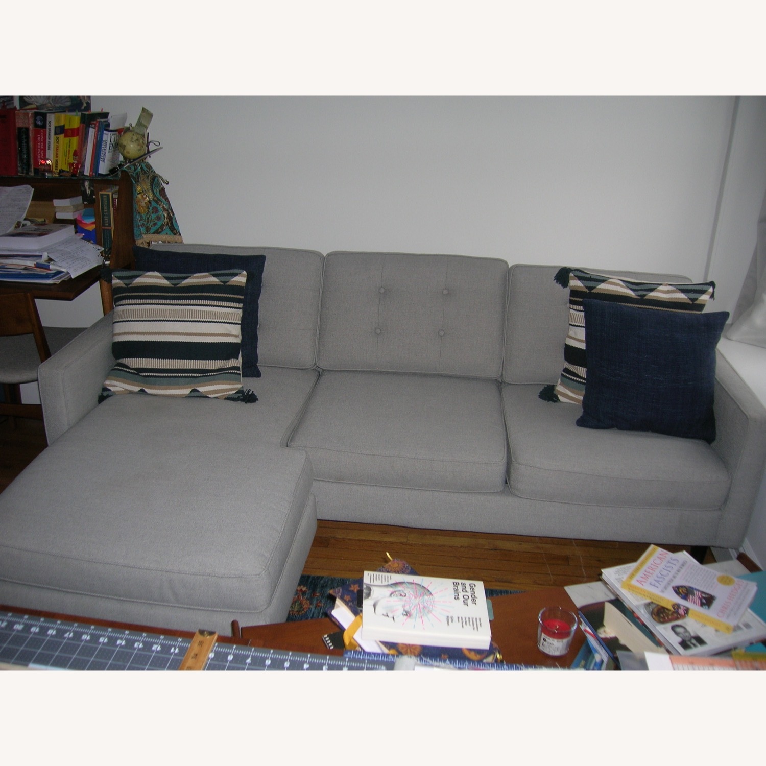 West Elm Drake 2-Piece Reversible Sofa 86" - image-2