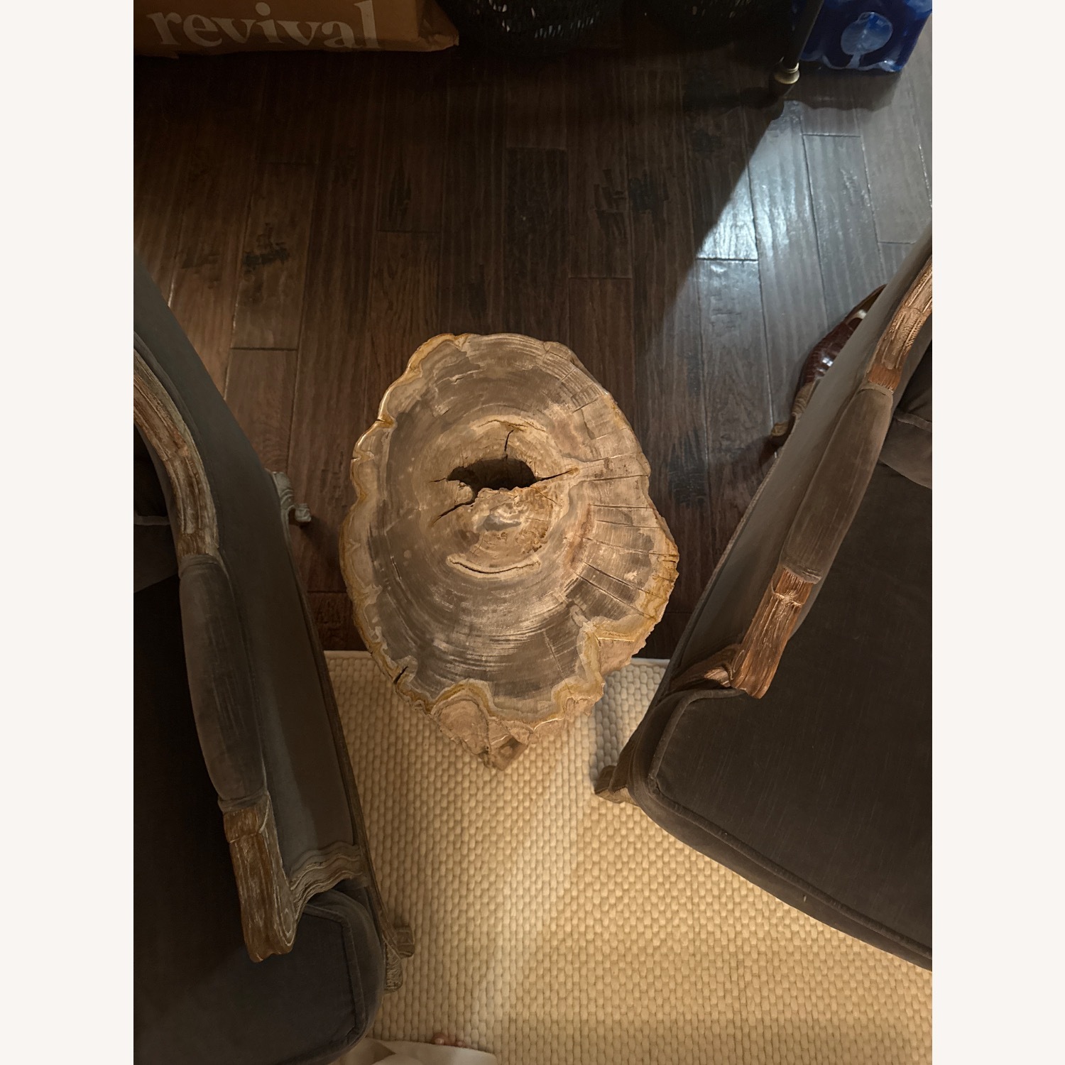 ABC Carpet and Home Petrified Light Gray Side Table - image-2