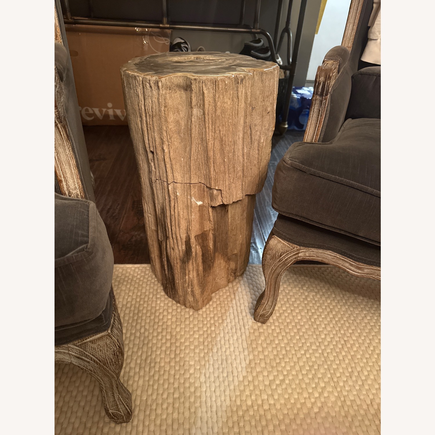 ABC Carpet and Home Petrified Light Gray Side Table - image-0