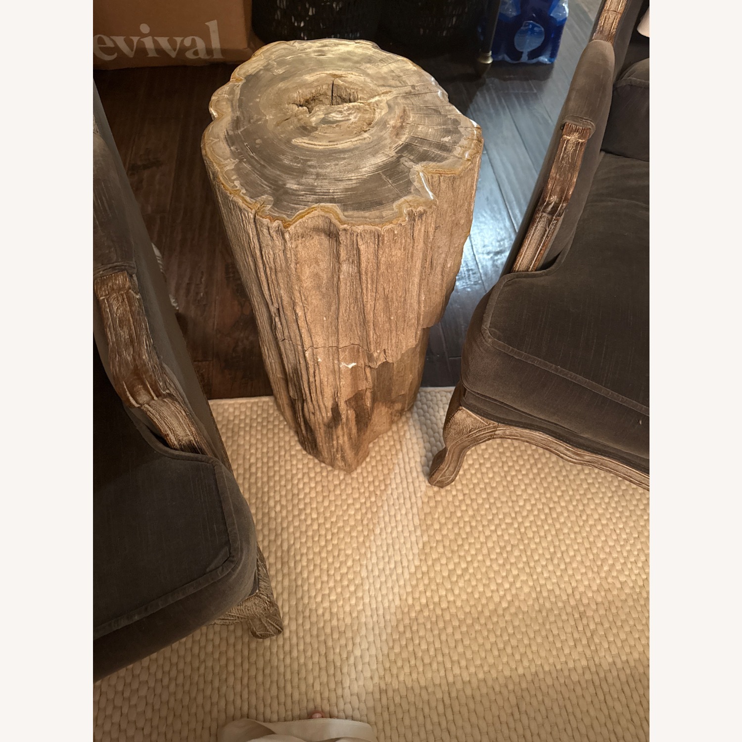 ABC Carpet and Home Petrified Light Gray Side Table - image-3