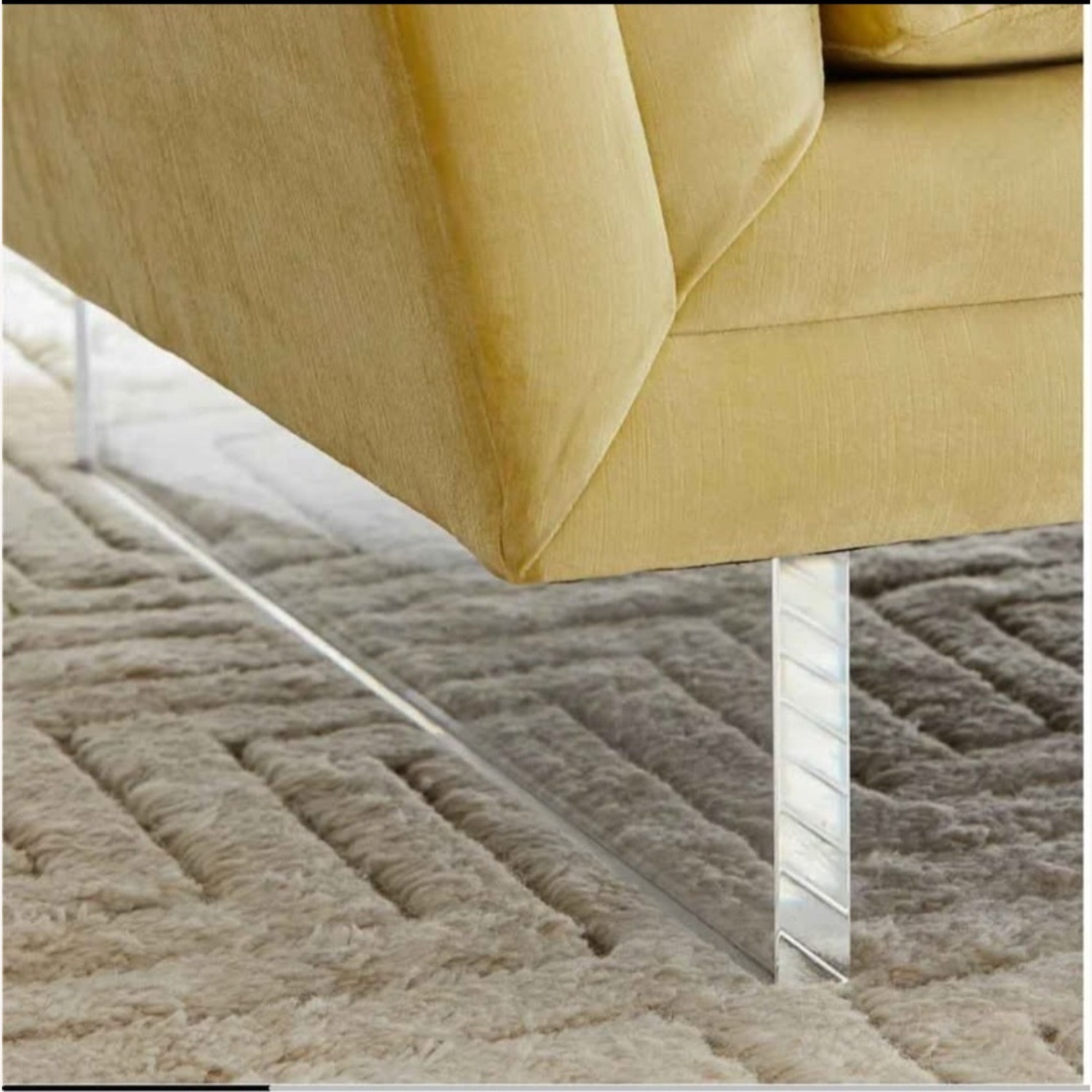 Jonathan Adler Sebastian Citr Velvet Apartment Sofa - image-5