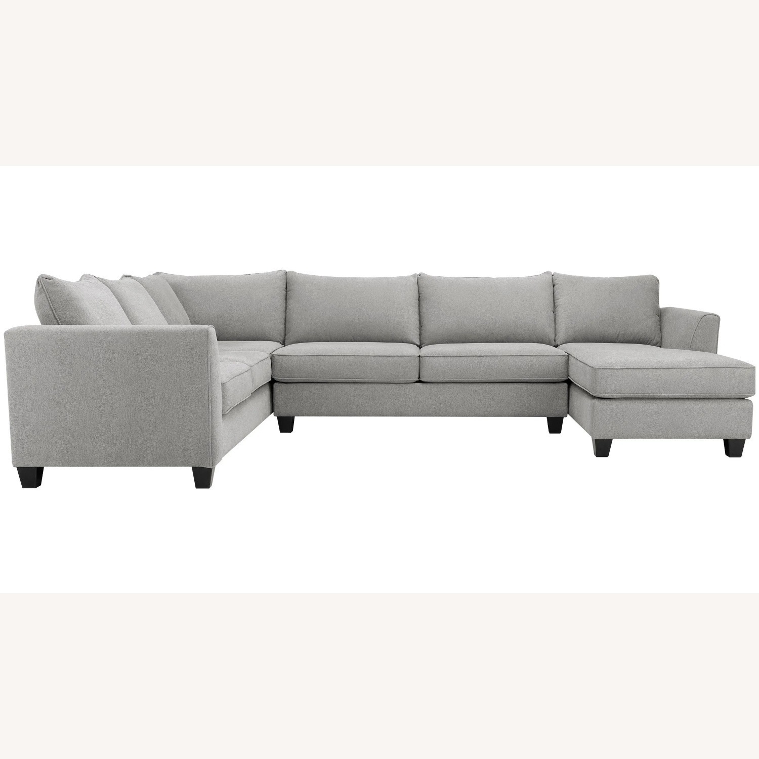 Raymour & Flanigan Light Gray 3+ Piece Sectional - image-3