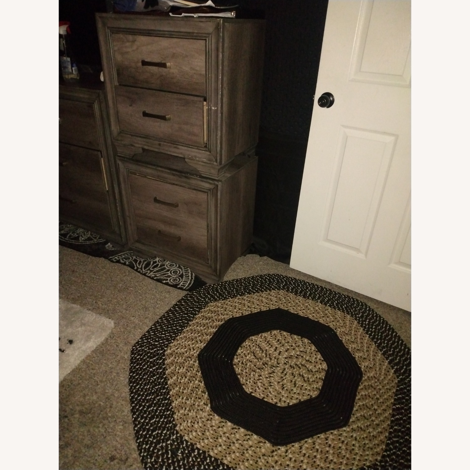 Poh Huat Light Gray Wood Nightstand - image-2