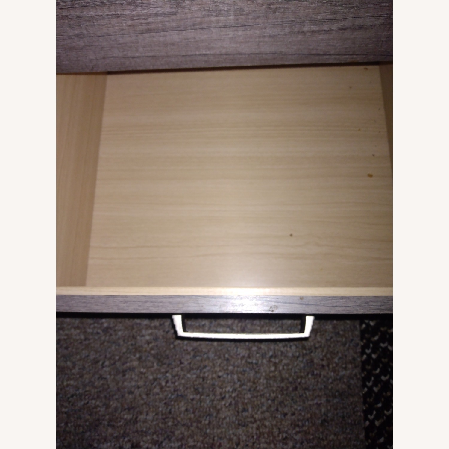 Poh Huat Light Gray Wood Nightstand - image-1