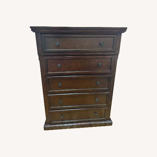 Used Ashley Dark Brown Wood Dresser for sale on AptDeco