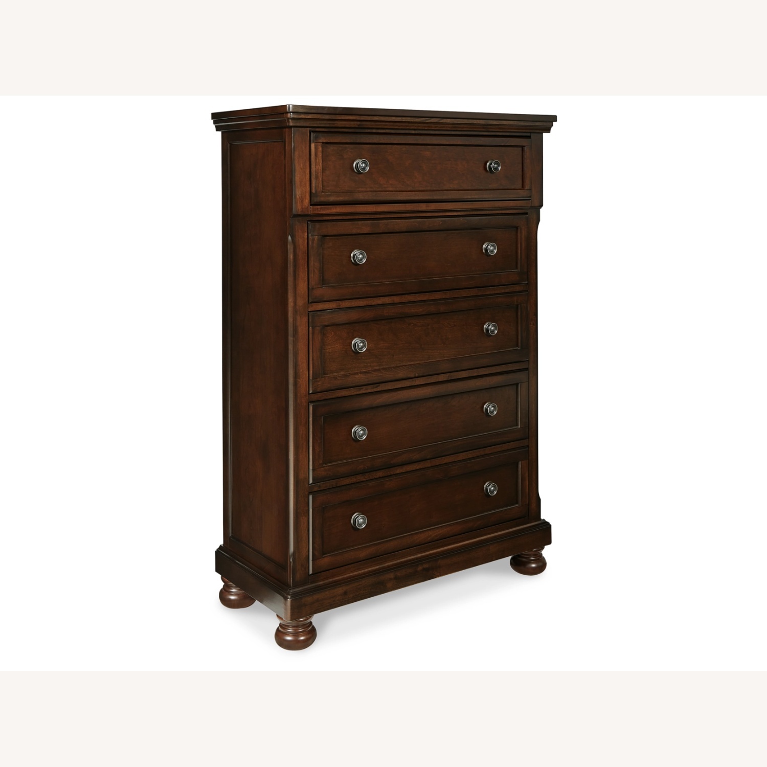 Ashley Dark Brown Wood Dresser - image-5