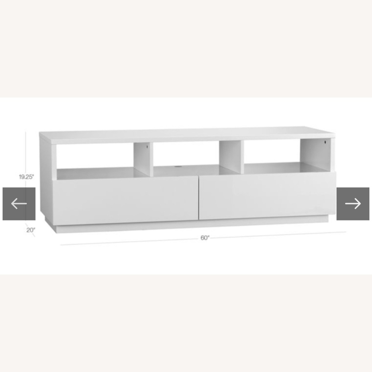 CB2 Chill White Media Storage - image-5