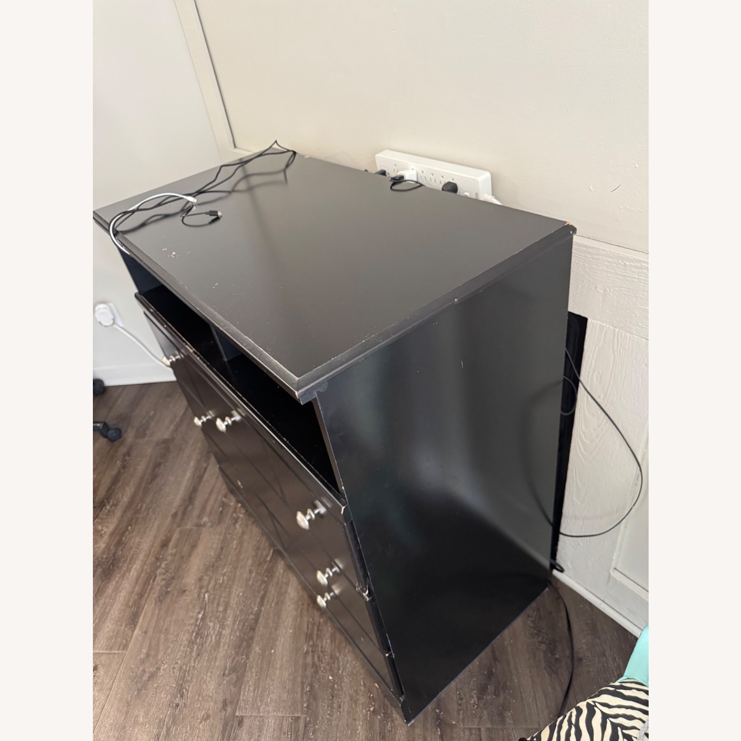 Ashley Furniture Black Wood Media Storage - image-3