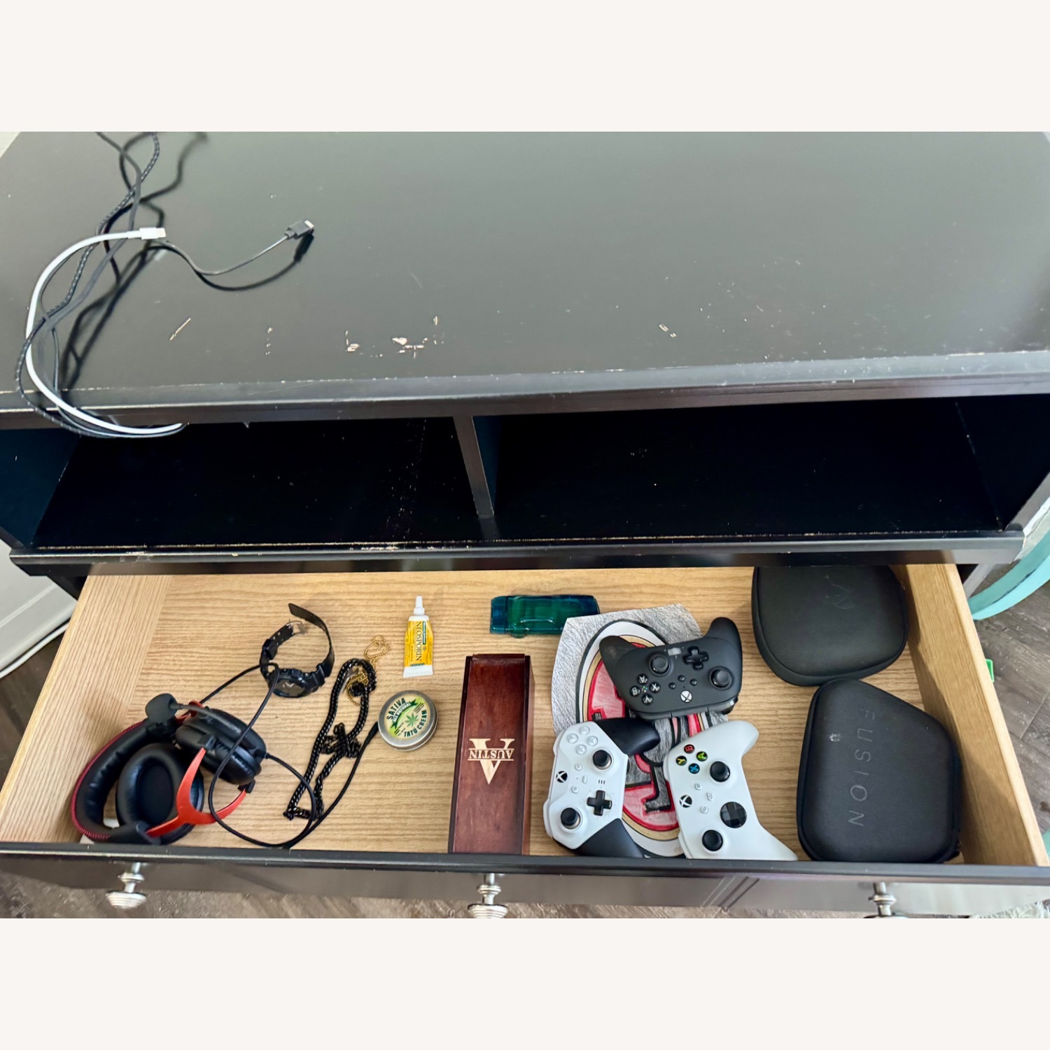 Ashley Furniture Black Wood Media Storage - image-4