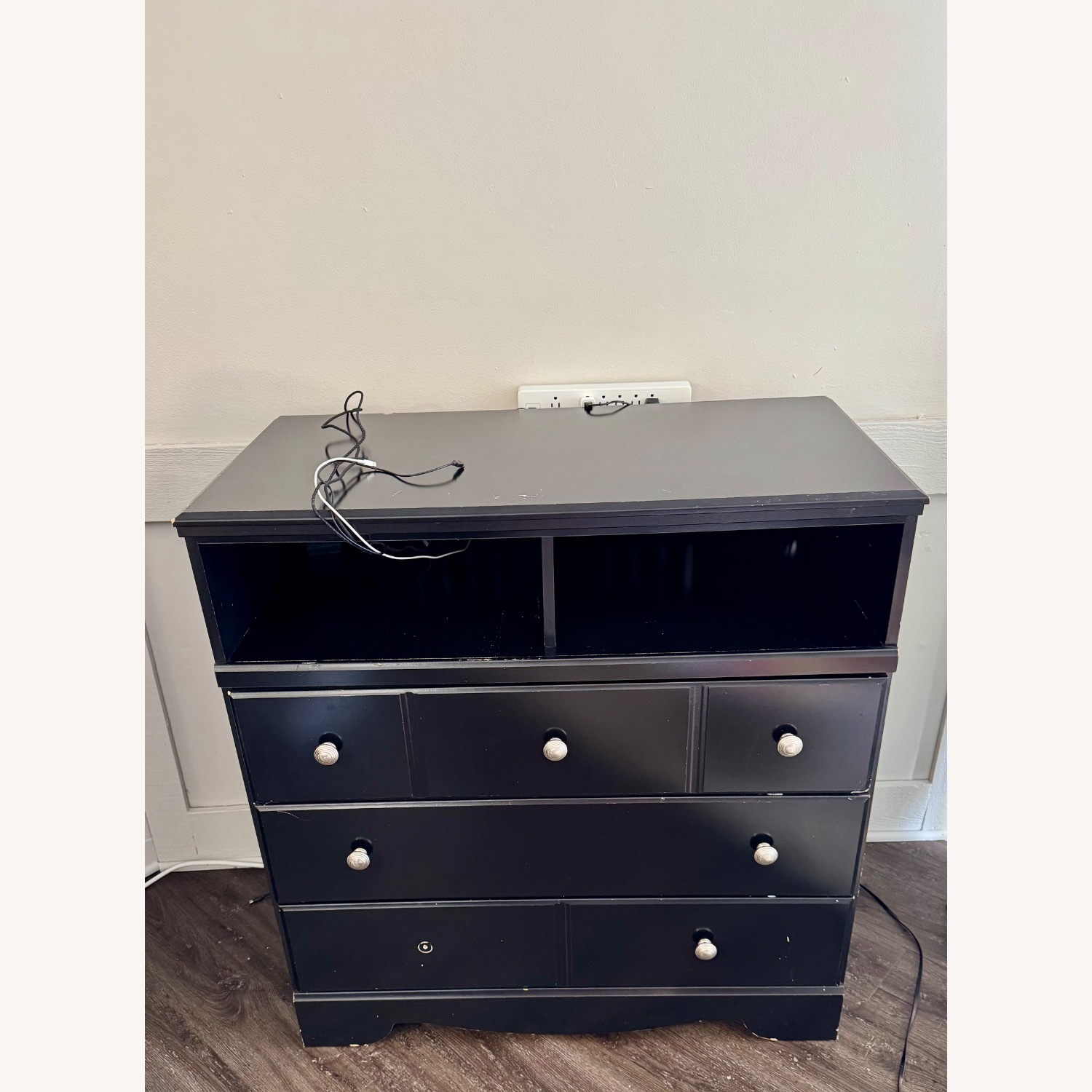 Ashley Furniture Black Wood Media Storage - image-1