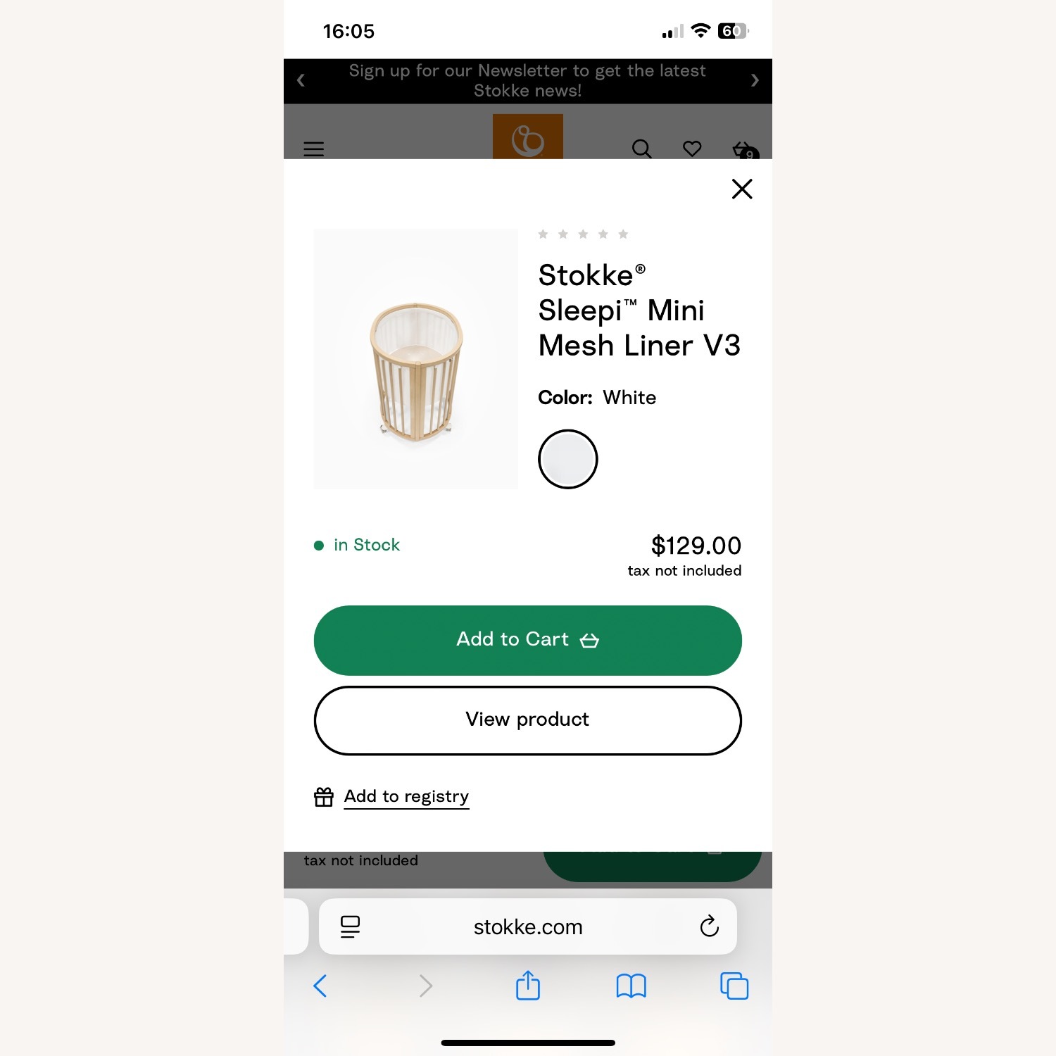 Stokke Sleepi White Wood Crib - image-14