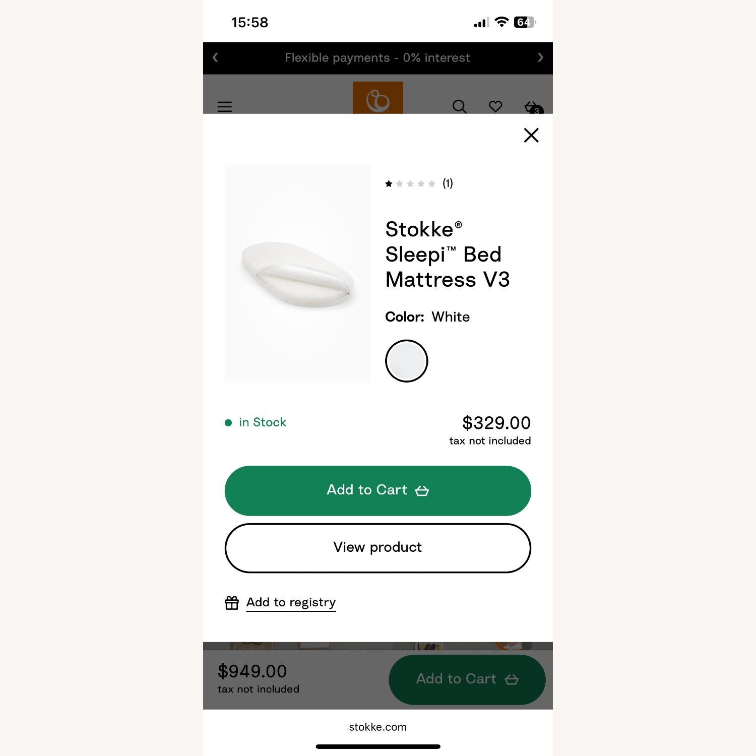 Stokke Sleepi White Wood Crib - image-12