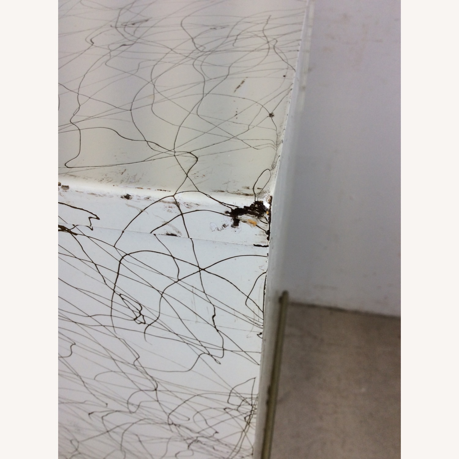 Mid Century White Newspaper Vending Machine - image-14