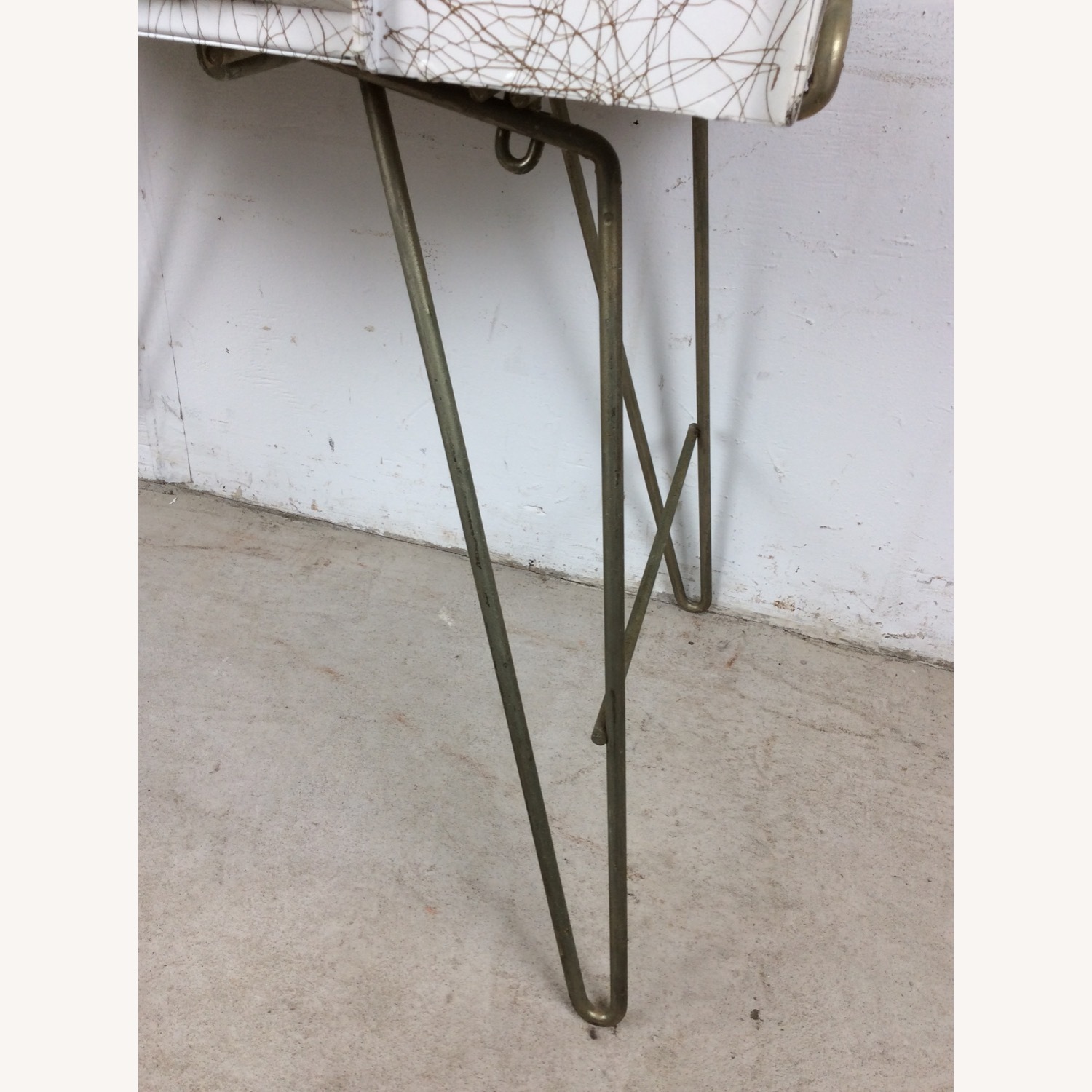 Mid Century White Newspaper Vending Machine - image-9